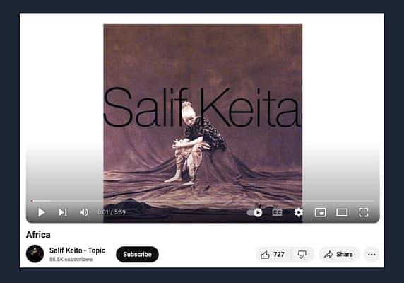 Africa, Salif Keita