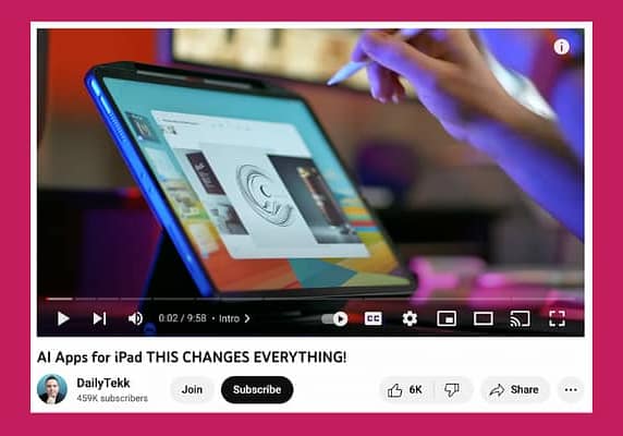 AI Apps for the iPad Video