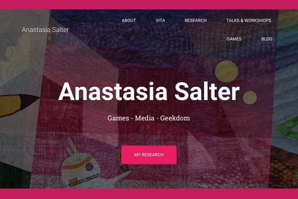 Anastasia Salter’s Website