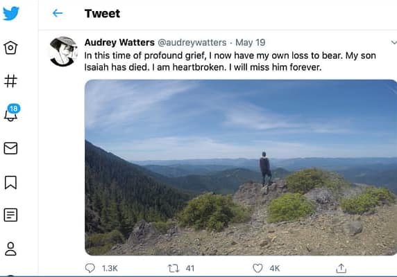 Audrey Watters on the Loss of Her Son