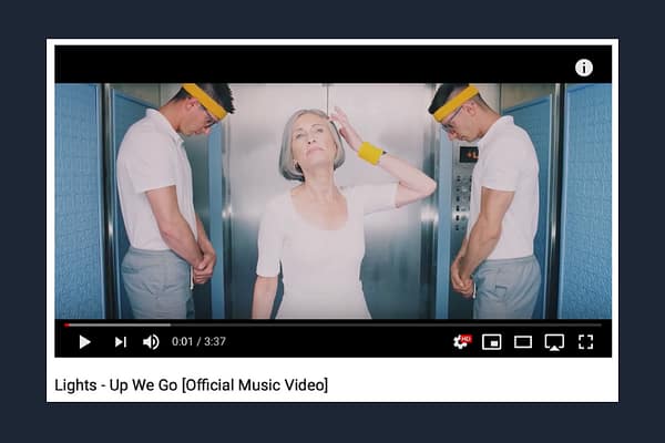 Check out the song “Up We Go” by Lights