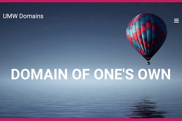 Domain of One’s Own