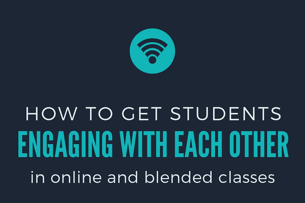 how to engage student to student graphic