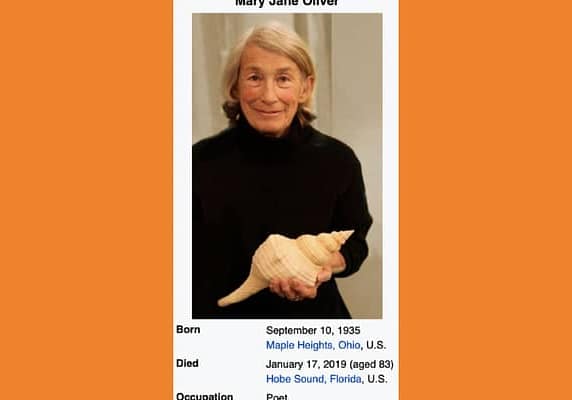 Mary Oliver
