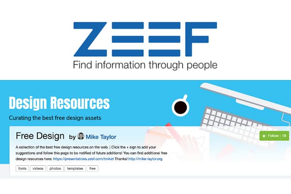 Mike Taylor’s Free Design Resources on ZEEF