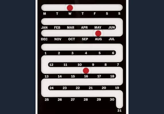MoMA Sliding Perpetual Calendar
