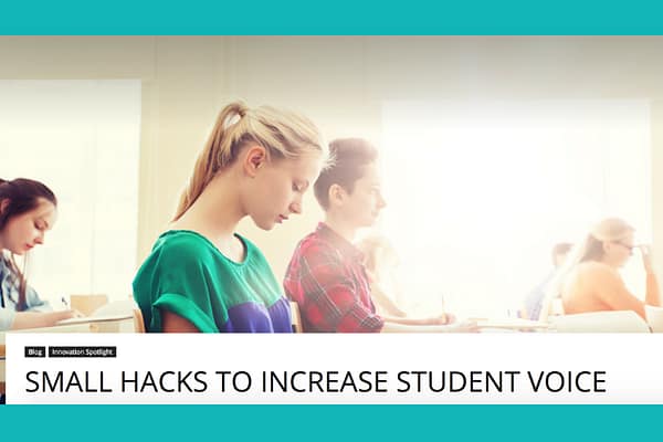 Small Hacks to Increase Students’ Voice, by Mark Hofer