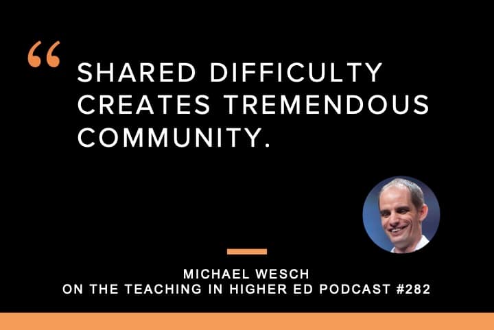 Shared difficulty creates tremendous community.