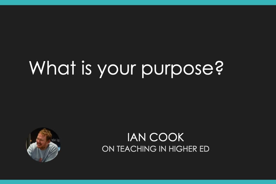 What is your purpose?