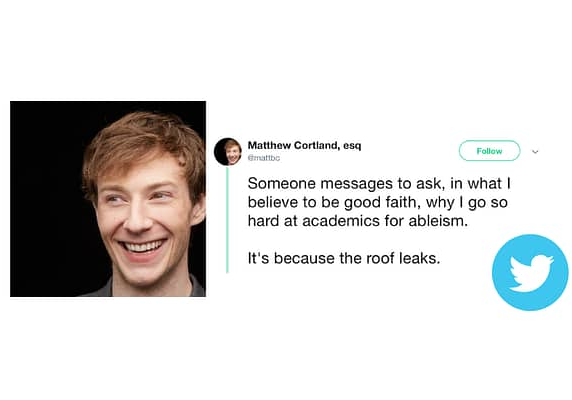 “It’s because the roof leaks,” #thread by Matthew Cortland