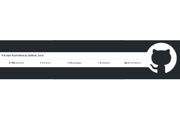 Allison Horst’s GitHub Stats Illustrations