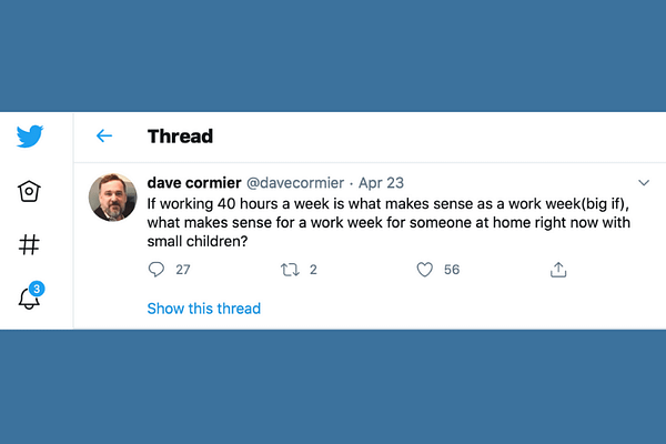 Dave Cormier’s Twitter Thread on #wfh