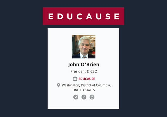 John O’Brian, CEO, EDUCAUSE