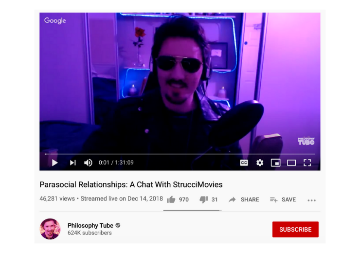 PhilosophyTube - Parasocial Relationships